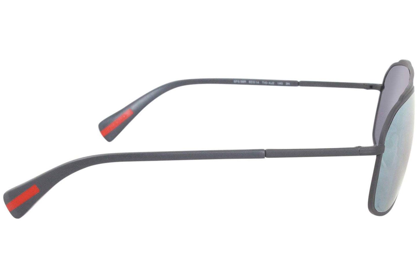 Prada SPS 56R TIG-4J2 - Grey Rubber-Green by Prada for Men - 60-14-140 mm Sunglasses