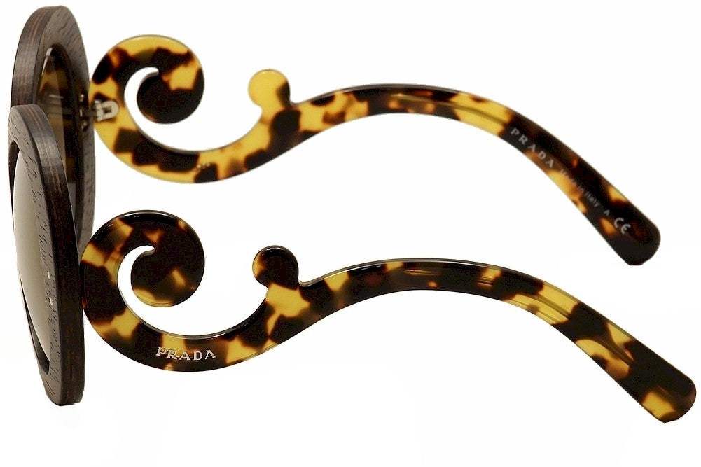 Prada SPR 27R UBT-4O2 - Ebony Malabar-Brown by Prada for Women - 55-22-135 mm Sunglasses