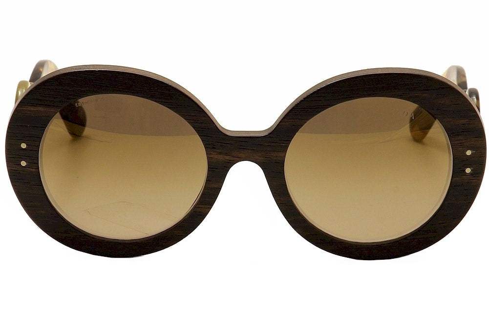 Prada SPR 27R UBT-4O2 - Ebony Malabar-Brown by Prada for Women - 55-22-135 mm Sunglasses