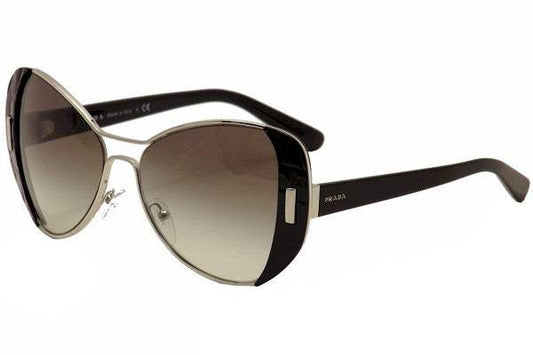 Prada SPR 60S 1AB-0A7 - Silver-Black by Prada for Women - 55-16-135 mm Sunglasses