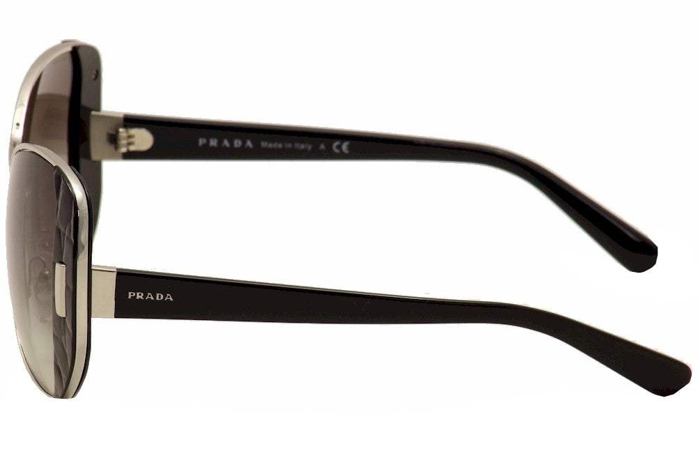 Prada SPR 60S 1AB-0A7 - Silver-Black by Prada for Women - 55-16-135 mm Sunglasses