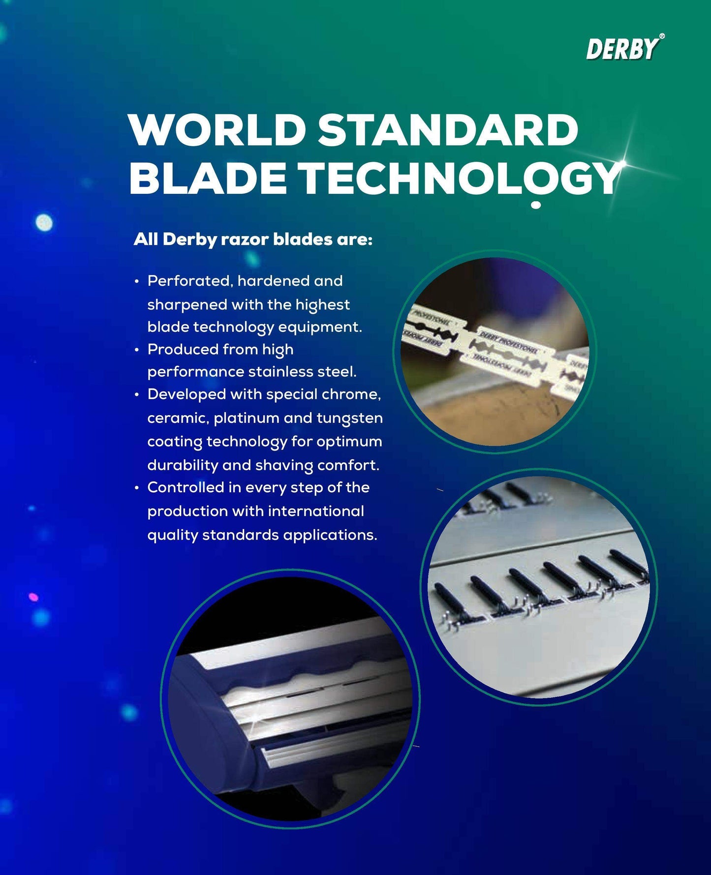 Derby Double Edge Razor Blades 100Ct - Premium DE-D114-PRE - BarberSets