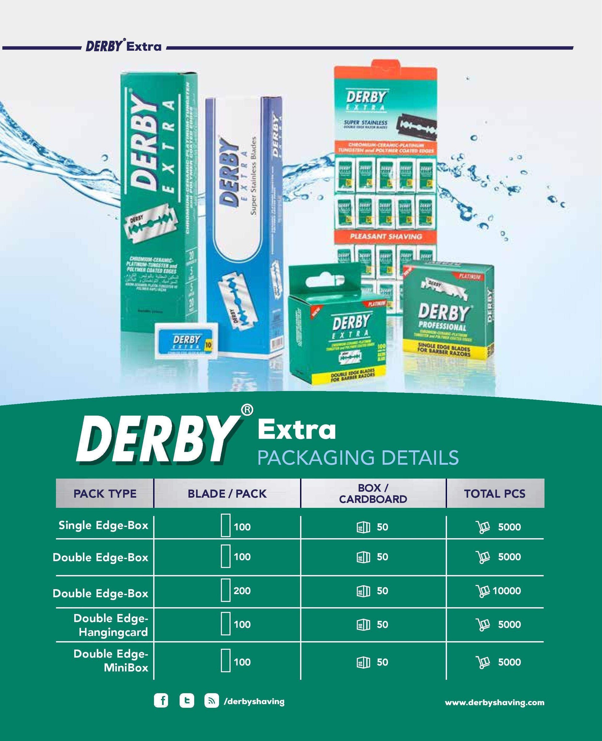 Derby Double Edge Razor Blades 100Ct DE-D114 - BarberSets