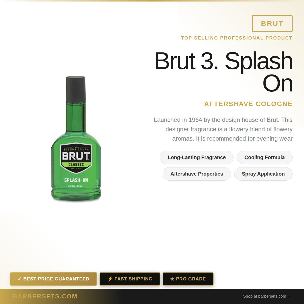 Brut 3.5 Oz Splash On