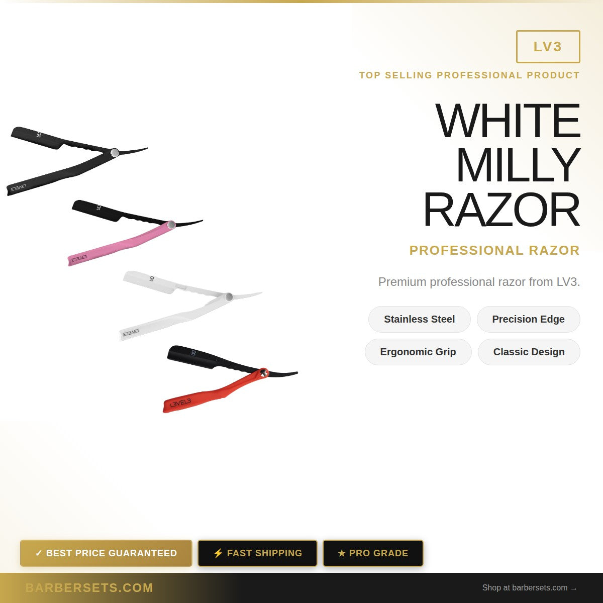 LV3 WHITE MILLY RAZOR