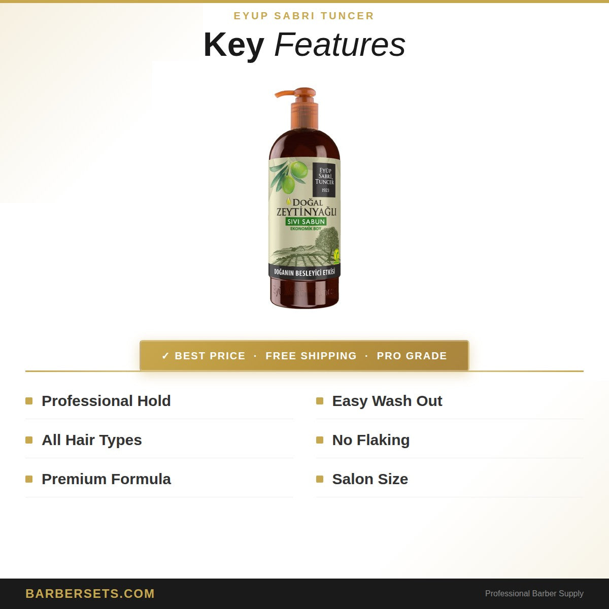 EYUP SABRI TUNCER EST1923-EYUP SABRI TUNCER LIQUID SOAP WITH NATURAL OLIVE OIL 750 ML  LIQUID SOAP NATURAL OLIVE OIL AMBER 500 ML
