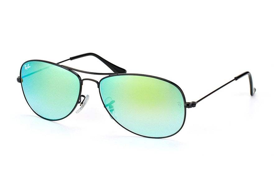 Ray Ban RB 3362 002-4J Cockpit - Black-Green Gradient Flash by Ray Ban for Unisex - 59-14-135 mm Sunglasses