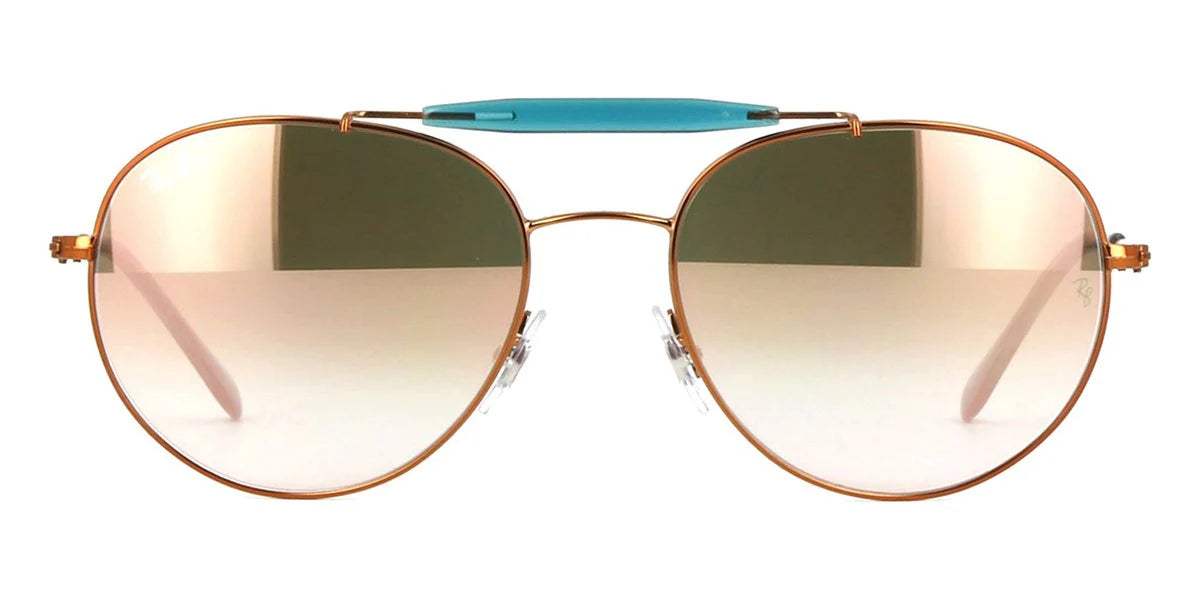 Ray Ban RB 3540 198-7Y - Bronze Copper-Copper Gradient Flash by Ray Ban for Unisex - 58-18-140 mm Sunglasses