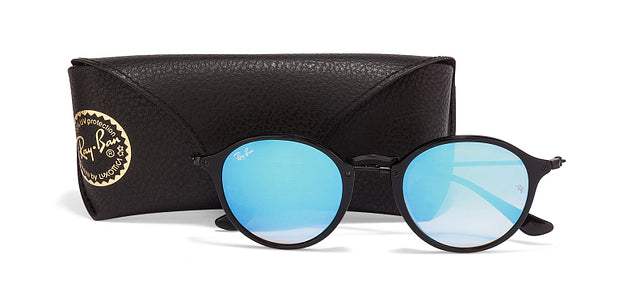 Ray Ban RB 2447 901-40 - Shiny Black-Blue Gradient by Ray Ban for Unisex - 52-21-145 mm Sunglasses