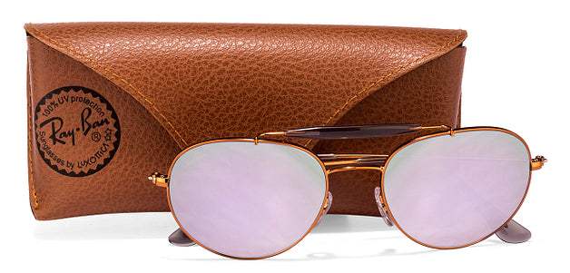 Ray Ban RB 3540 198-7X - Bronze Copper-Lilac Gradient Flash by Ray Ban for Unisex - 53-18-140 mm Sunglasses