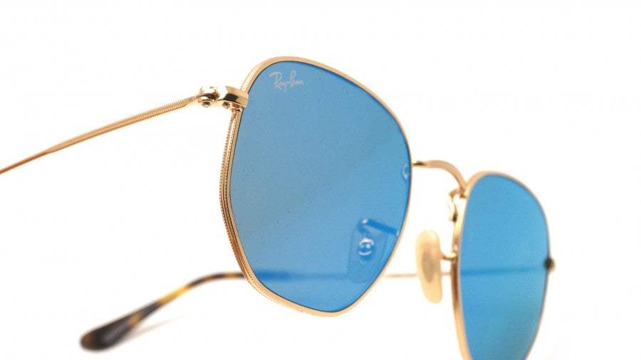 Ray Ban RB 3548-N 001-90 - Gold Shiny-Blue by Ray Ban for Unisex - 48-21-140 mm Sunglasses