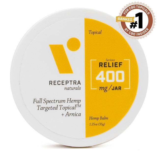 Serious Relief 400mg Or percent THC Drops Balm by Receptra Naturals for Unisex - 1.25 oz Topical