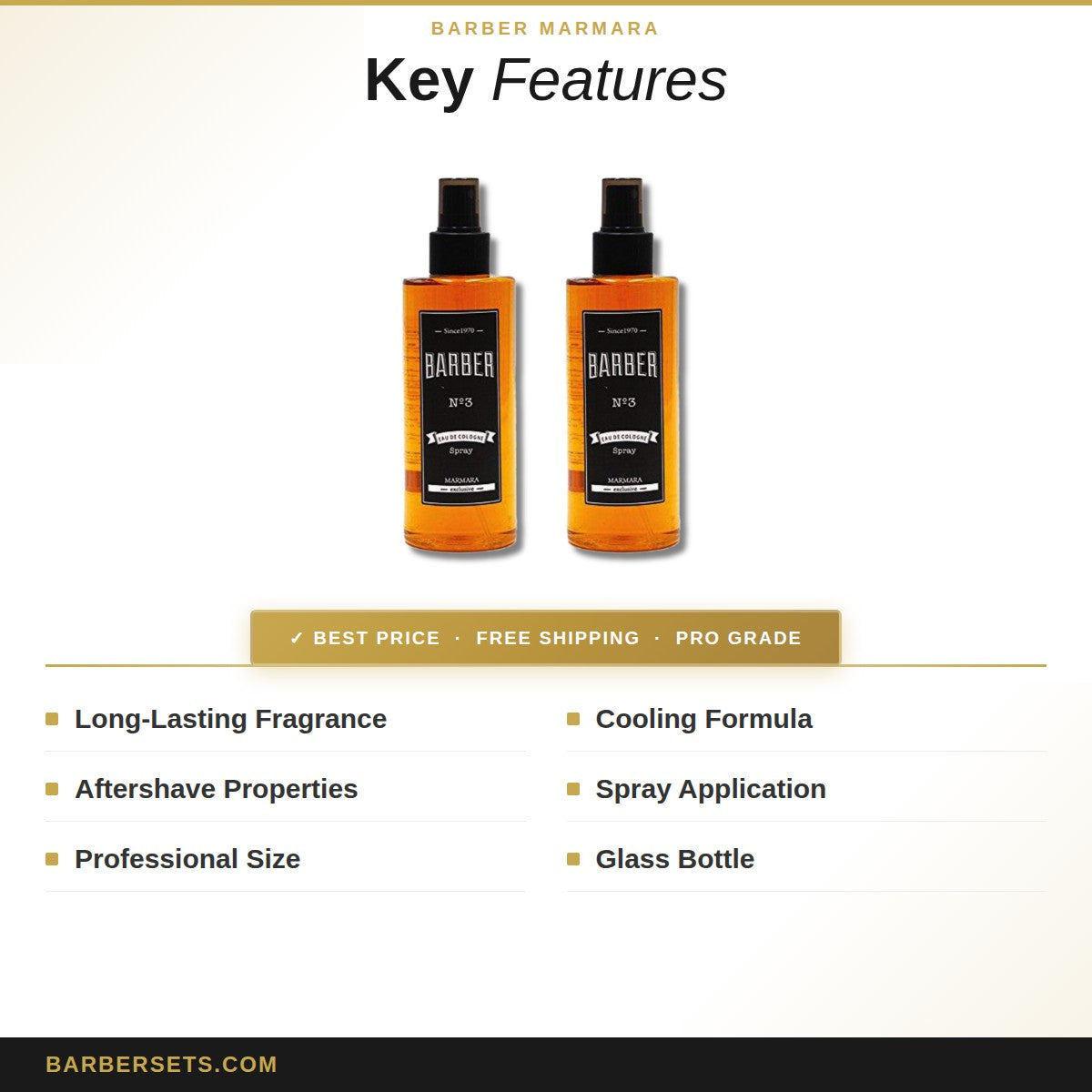 BARBER MARMARA BARBER COLOGNE 400 ML NO.3 SPRAY