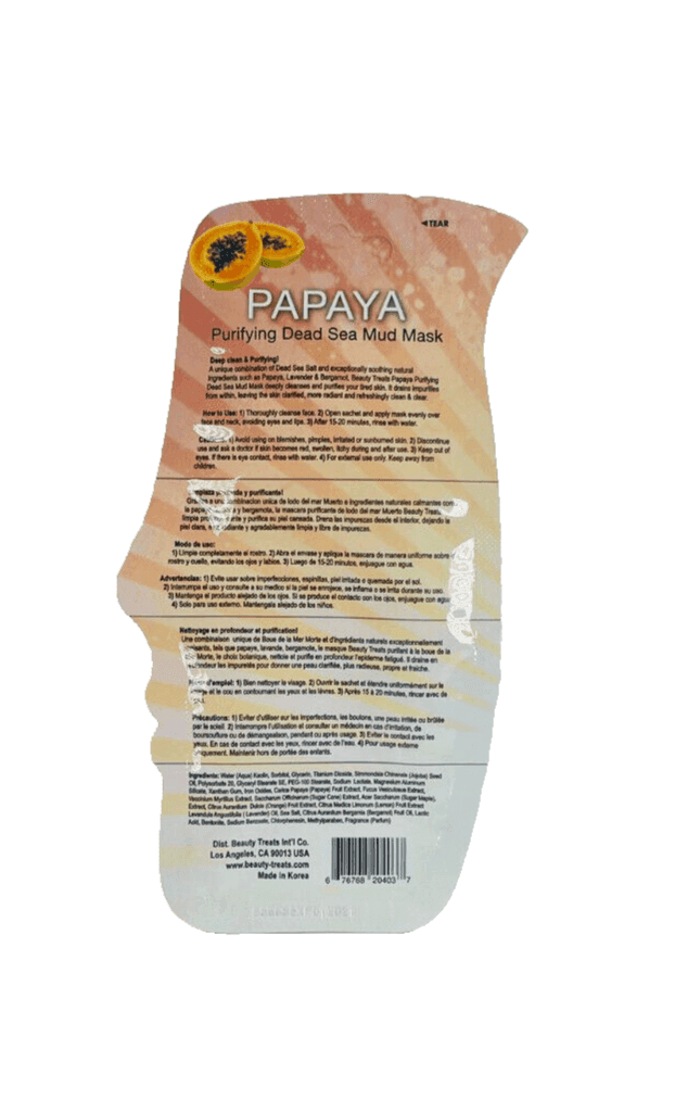 BEAUTY TREATS Papaya Purifying Dead Sea Mud Mask - Papaya