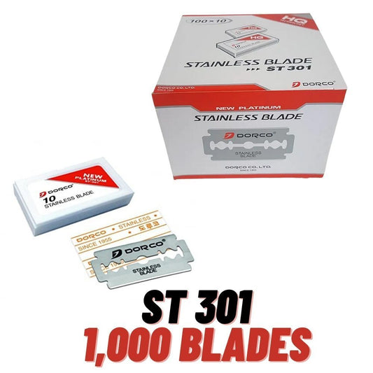 Dorco ST301 Platinum Extra Double Edge Razor Blade - 1000 ct