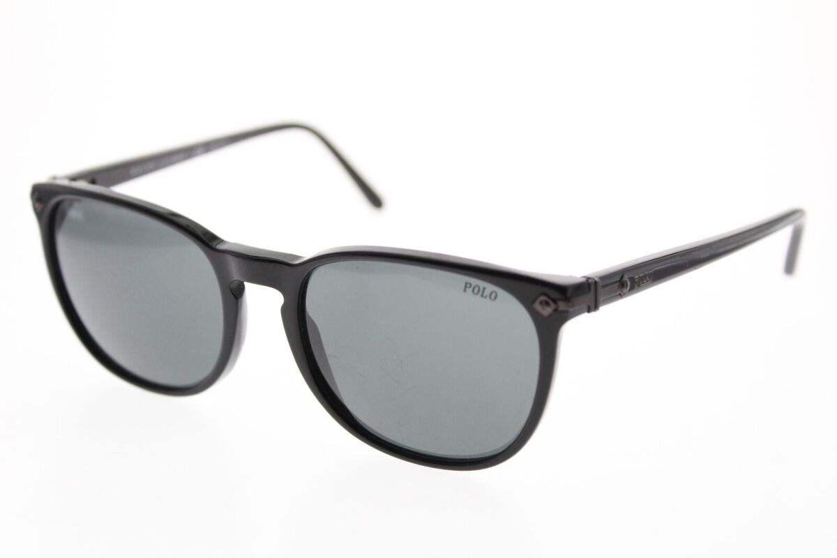 Polo Ralph Lauren PH 4107 5001-87 - Shiny Black-Gray by Ralph Lauren for Men - 53-19-145 mm Sunglasses