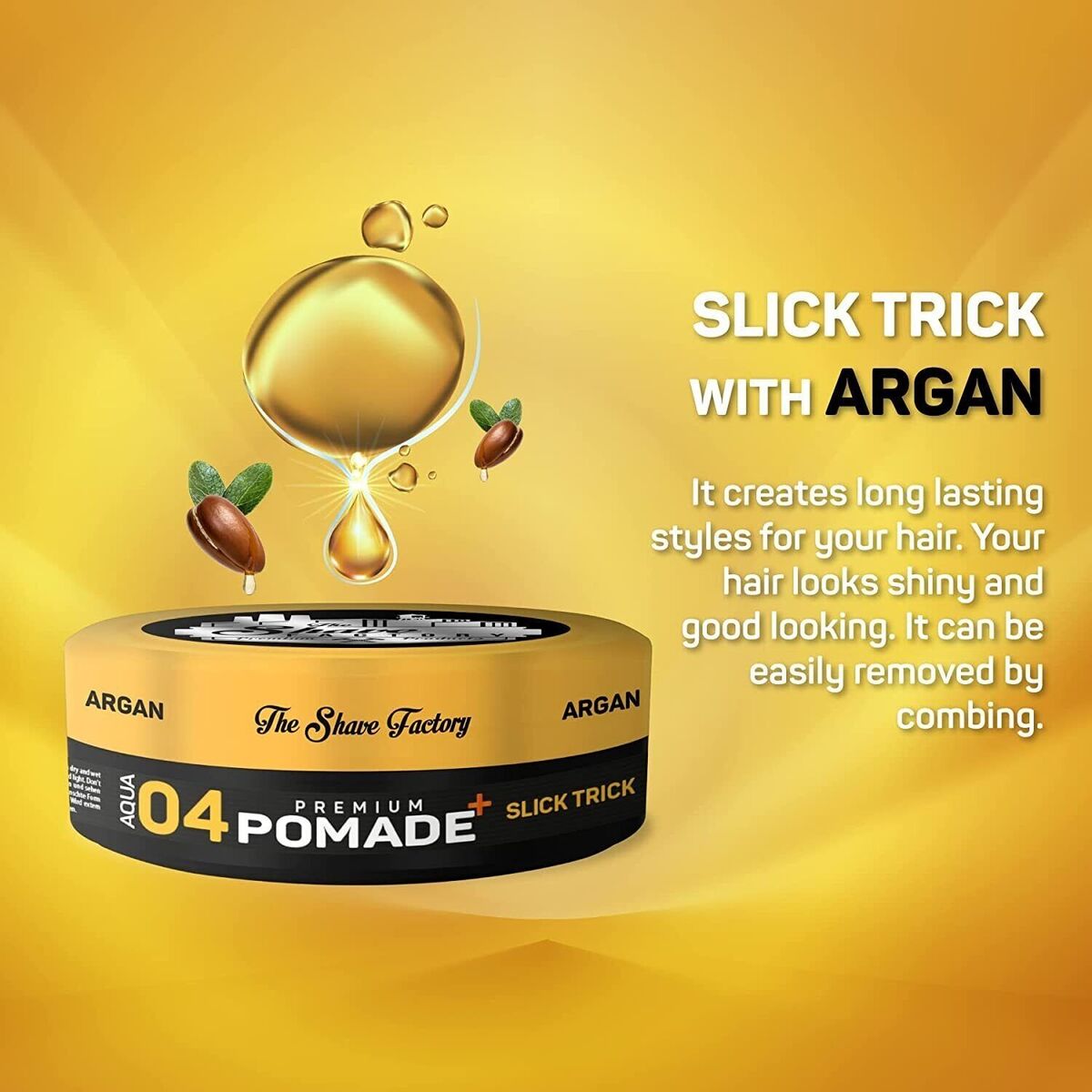 The Shave Factory Premium Pomade 04 Slick Trick 5.07 oz - 6 Pack