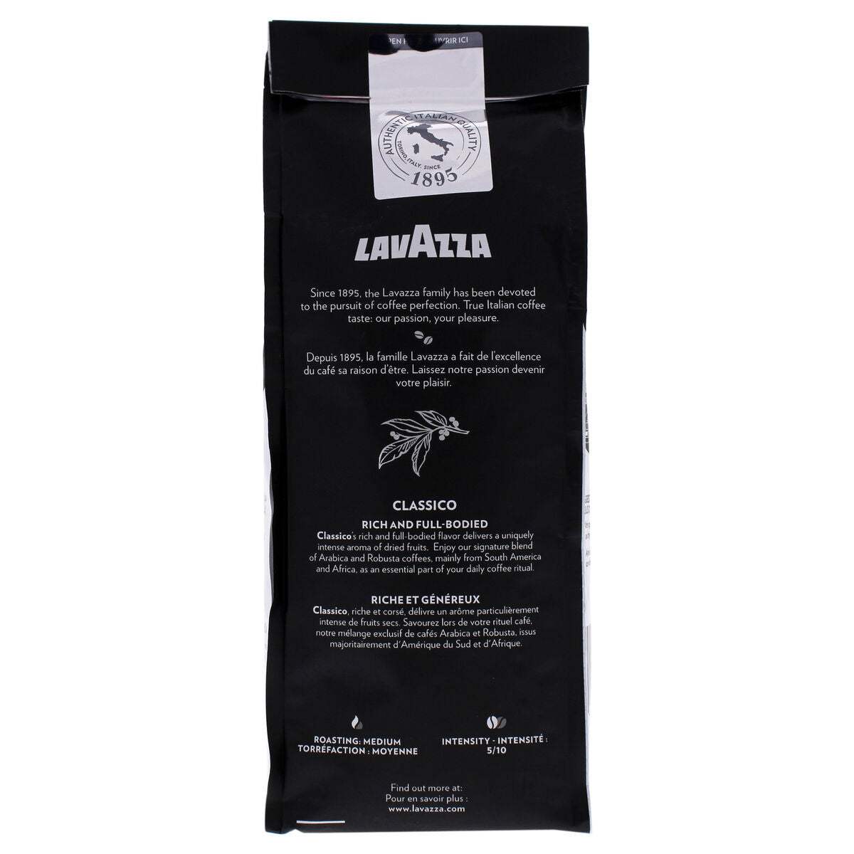 Classico Medium Roast Ground Coffee by Lavazza for Unisex - 12 oz Coffee
