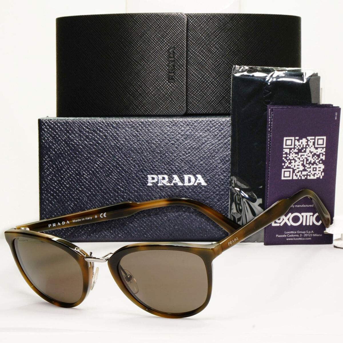 Prada SPR 22S U6A-5S2 - Green Havana-Brown by Prada for Men - 52-23-145 mm Sunglasses