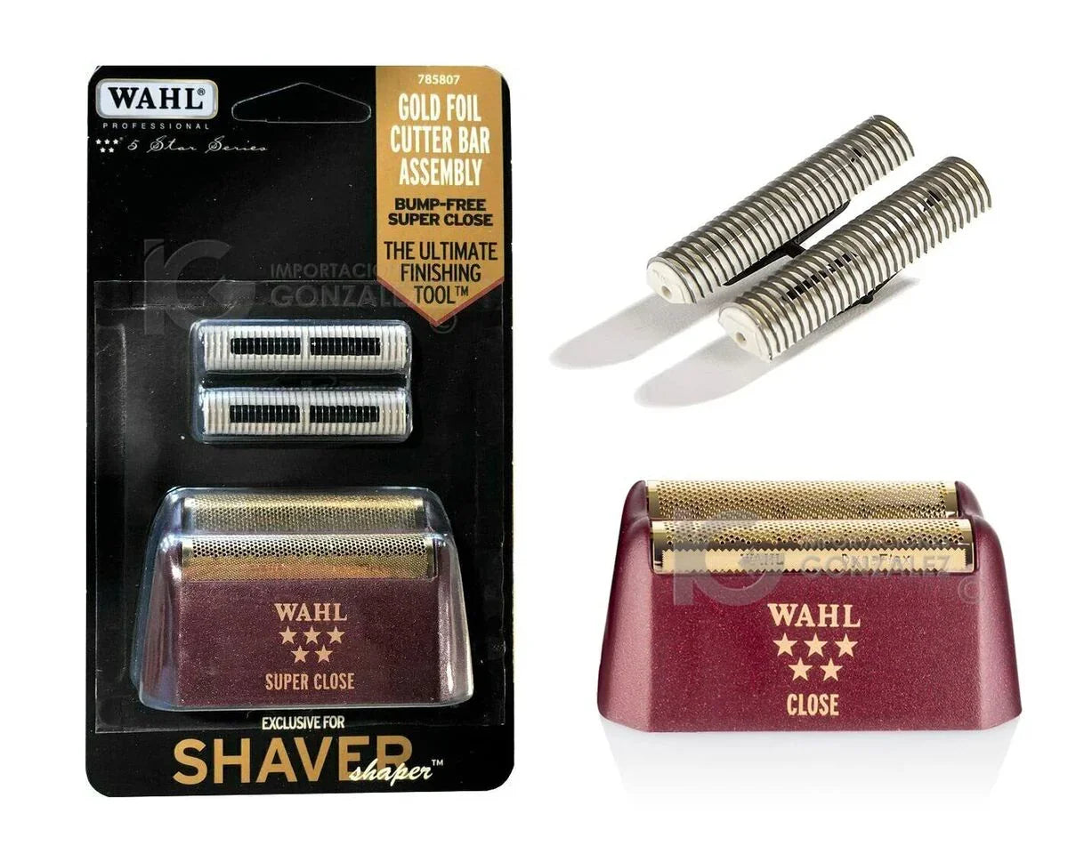 Wahl Shaver/Shaper Replacement Foil & Cutter Bar Assembly- Gold