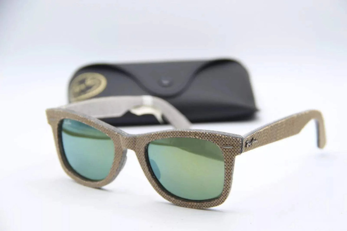 Ray Ban RB 2140 1191-2X Wayfarer - Brown Denim Brown-Green by Ray Ban for Unisex - 50-22-150 mm Sunglasses
