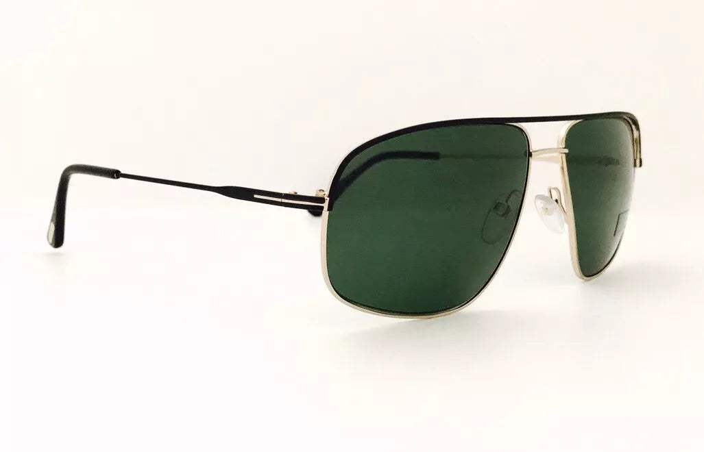 Tom Ford TF467 02N Justing - Matte Black Gold-Green by Tom Ford for Unisex - 60-14-140 mm Sunglasses