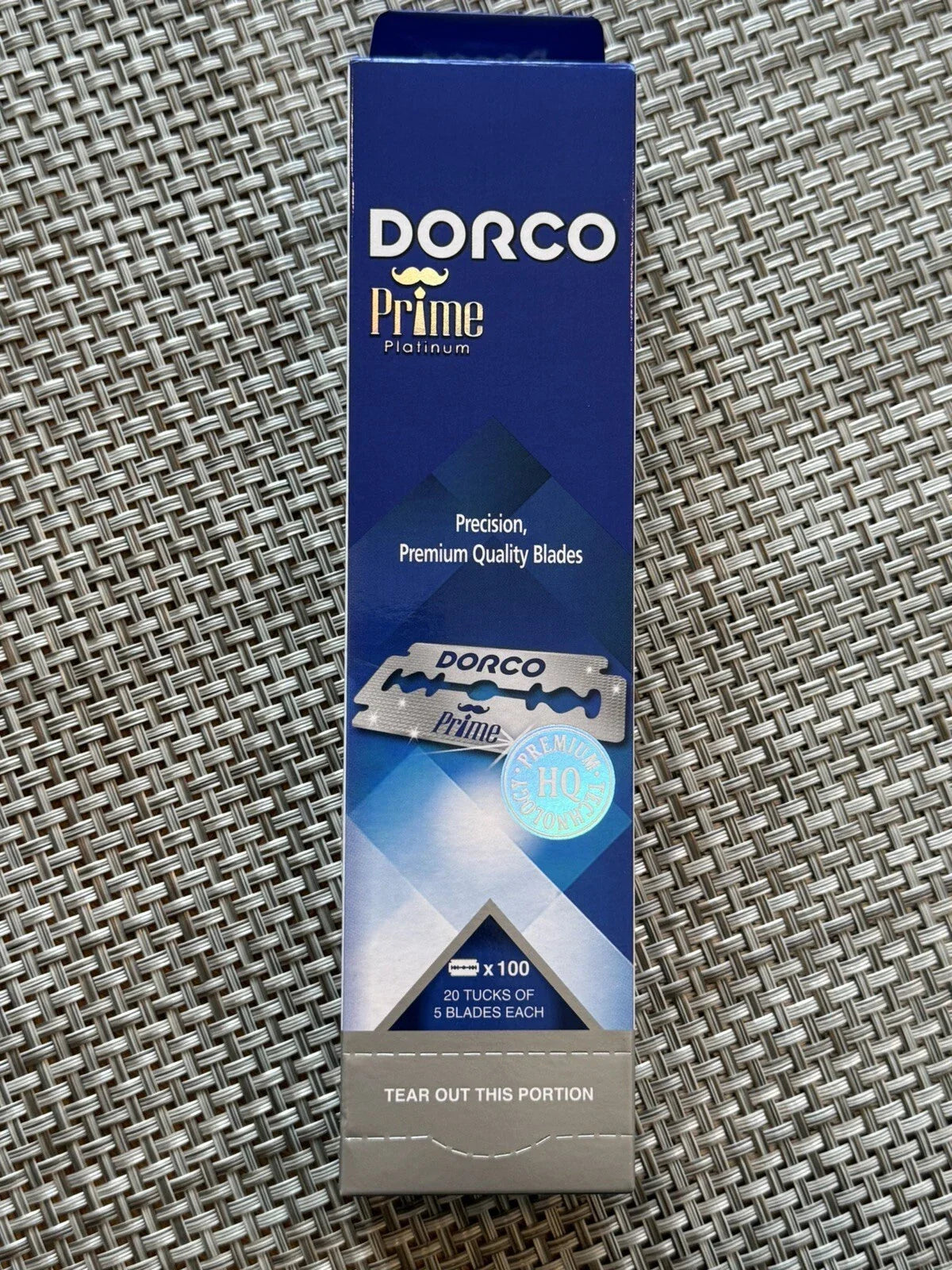 Dorco STP301LONG Prime Platinum Long Double Edge Razor Blade, 1000 ct