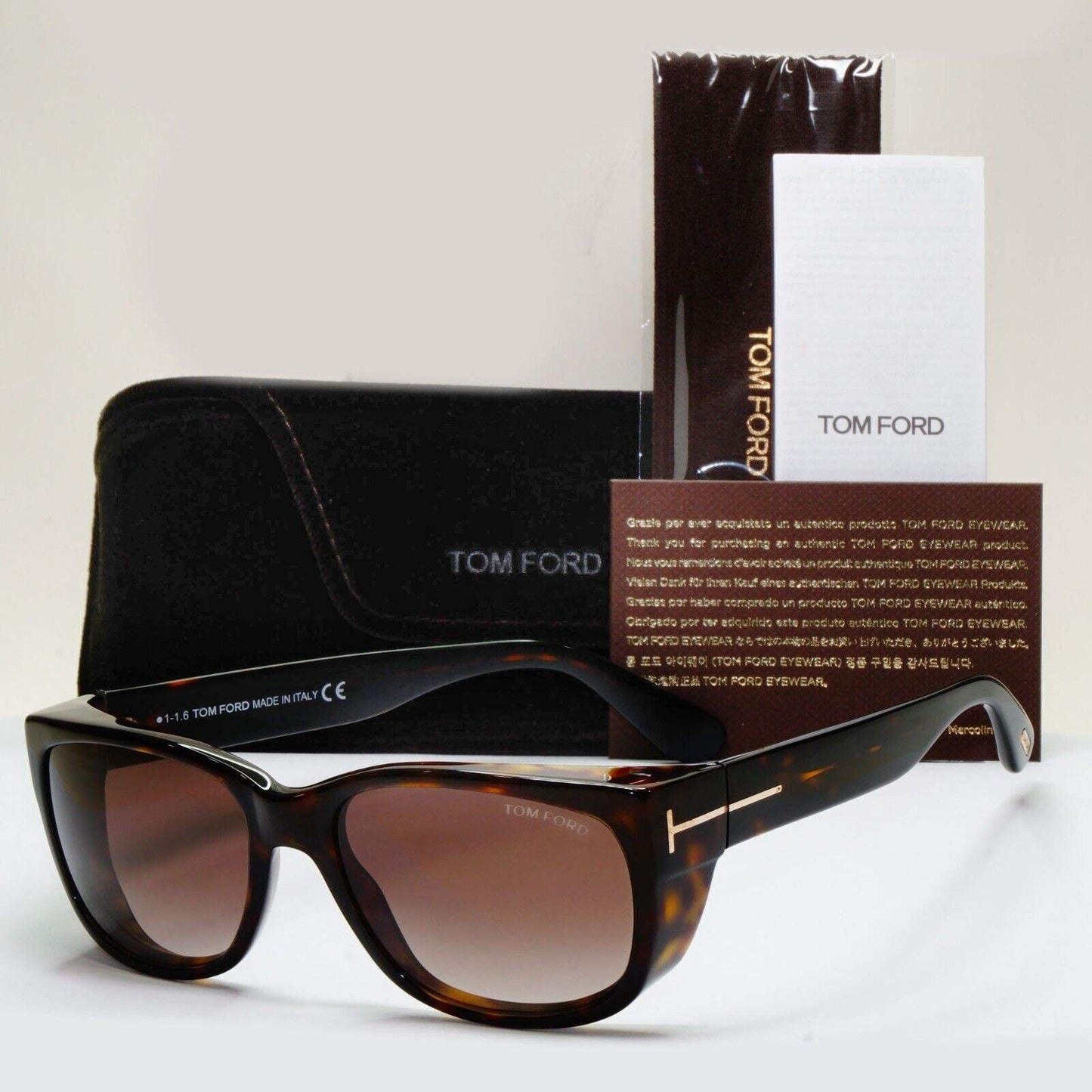 Tom Ford FT0441-S Carson 52K - Dark Havana-Brown Gradient by Tom Ford for Men - 56-17-130 mm Sunglasses