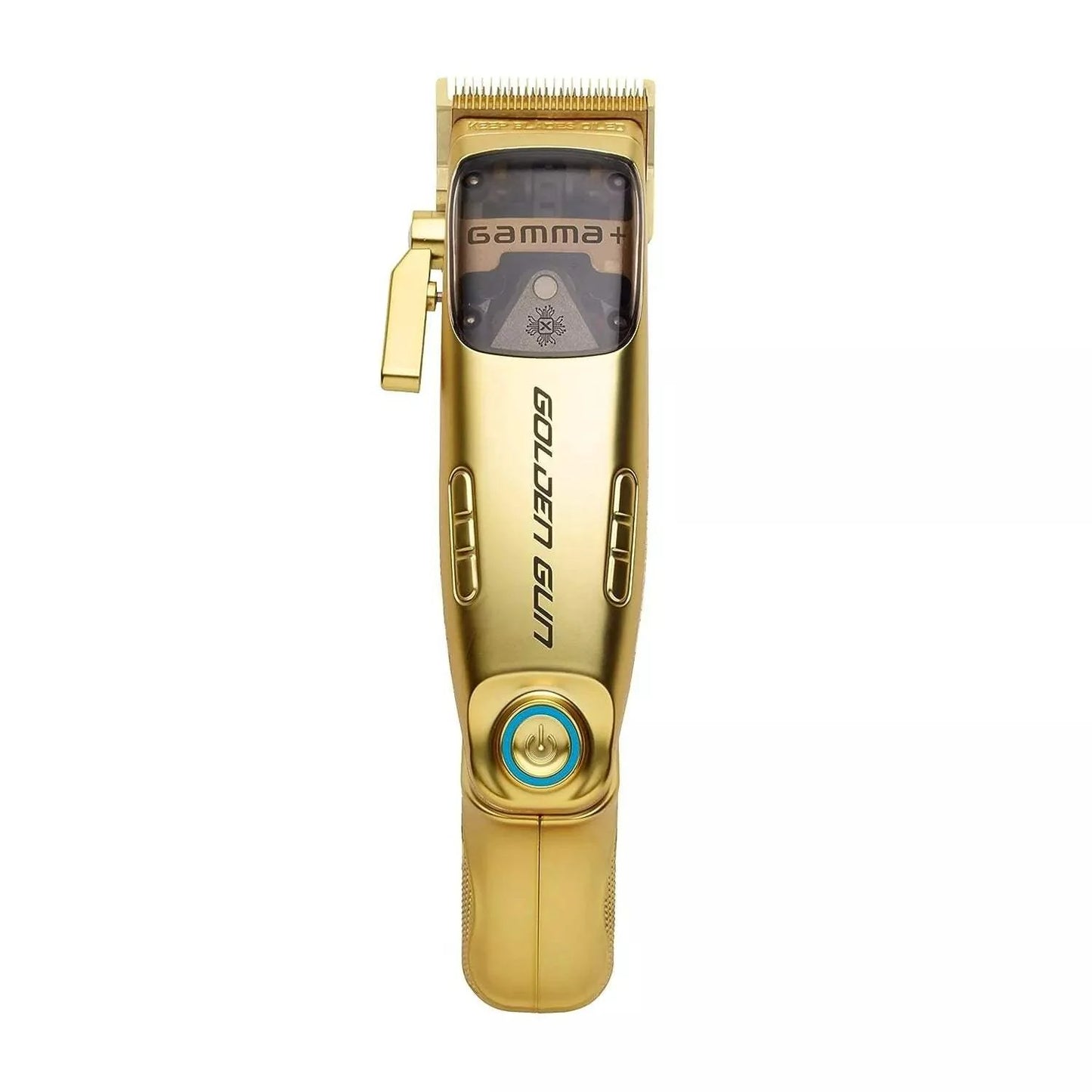 GAMMA+ Collector's Edition Golden Gun Cordless Hair Clipper with Display Showcase Gold