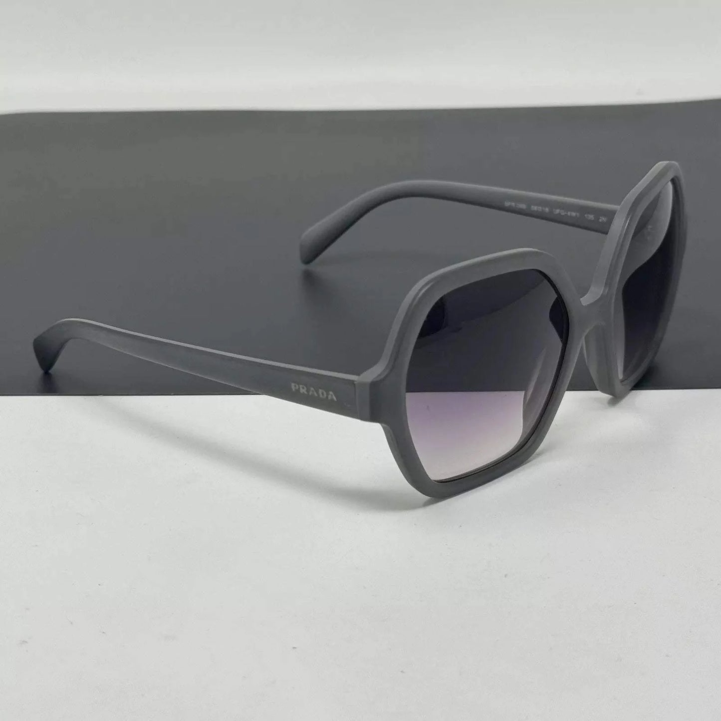 Prada SPR 06S UFG-4W1 - Matte Alluminium Grey-Violet Gradient by Prada for Women - 56-18-135 mm Sunglasses