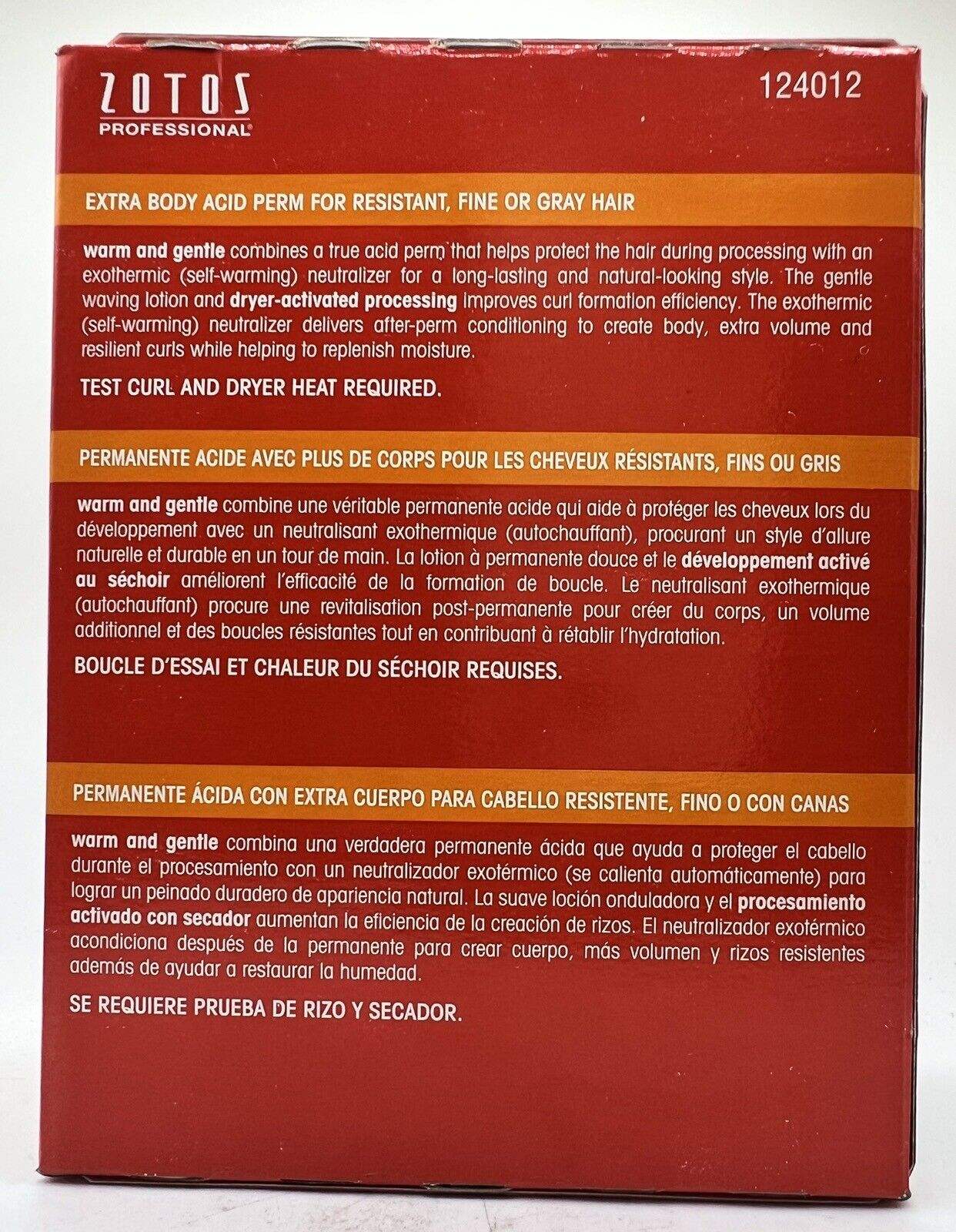 Zotos Warm And Gentle Perm Regular