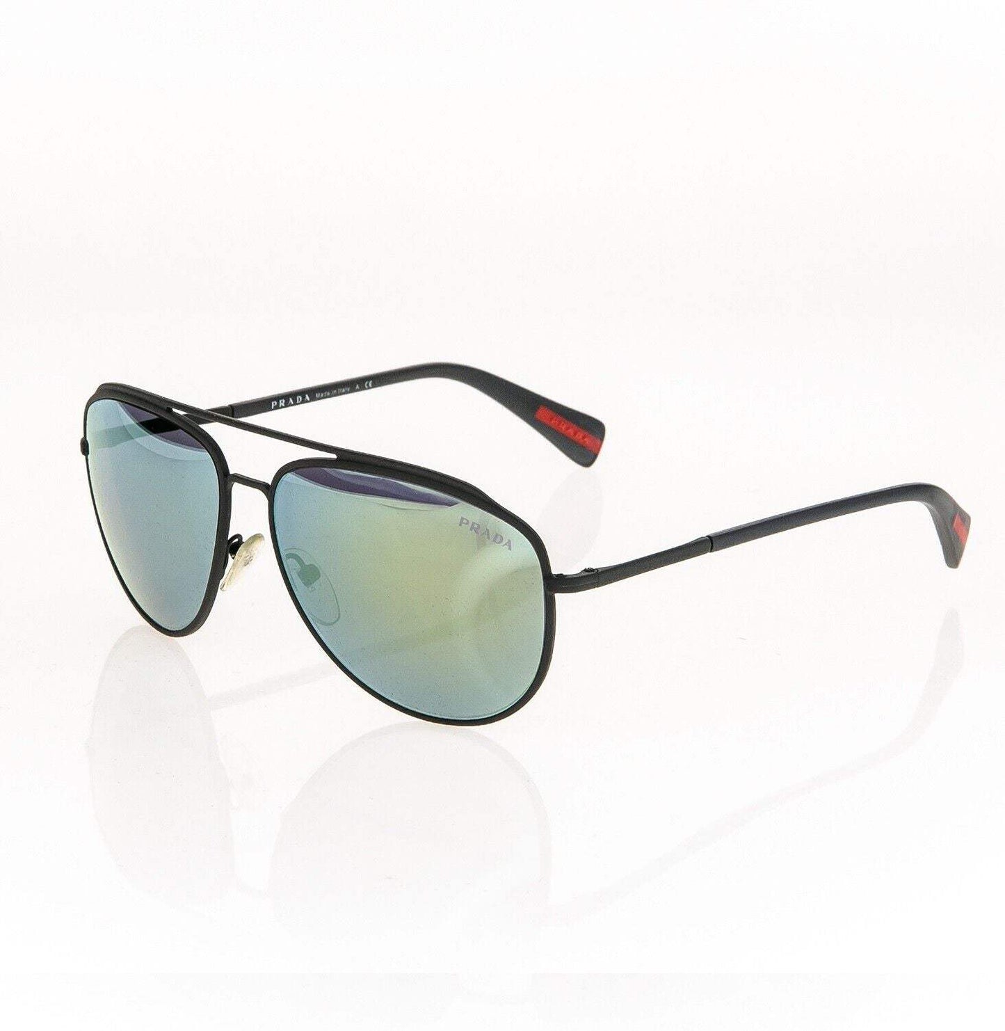 Prada SPS 56R TIG-4J2 - Grey Rubber-Green by Prada for Men - 60-14-140 mm Sunglasses
