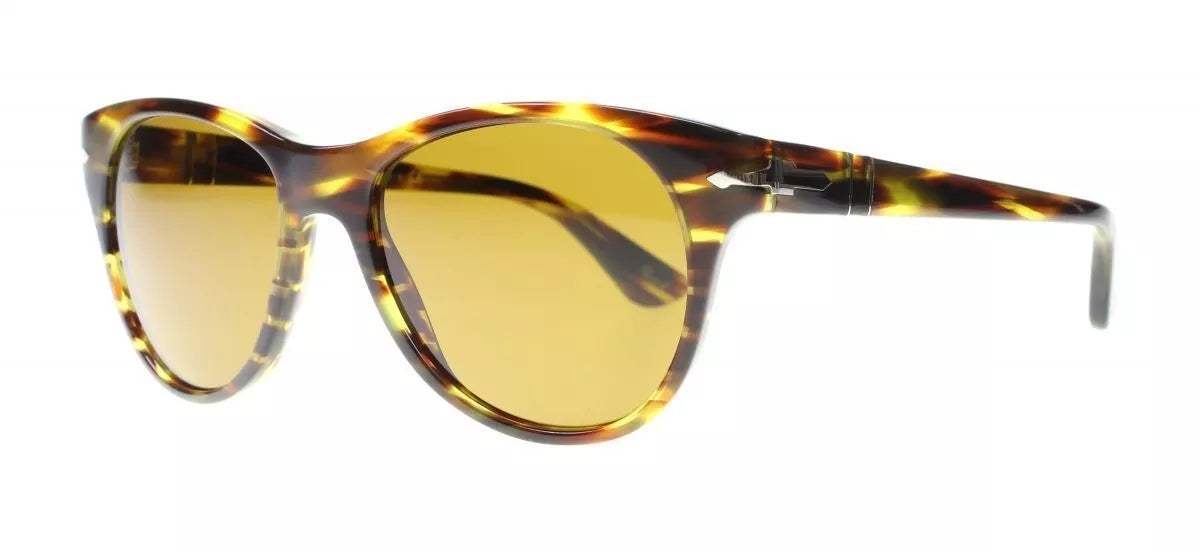 Persol PO3134S 938-33 - Green Striped-Brown by Persol for Women - 51-17-140 mm Sunglasses