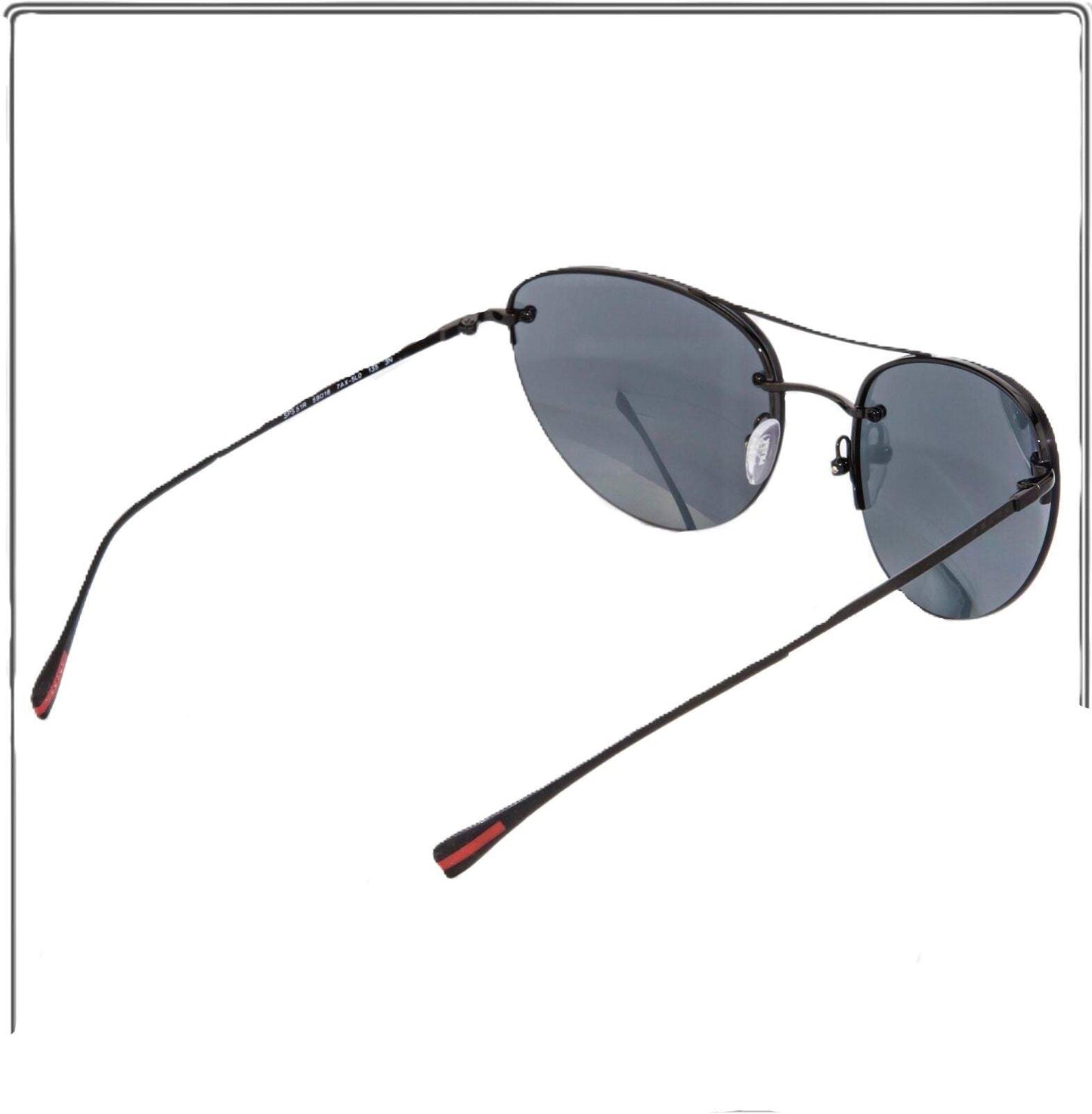 Prada SPS 51R 7AX-5L0 - Black-Light Grey Black by Prada for Women - 59-18-135 mm Sunglasses