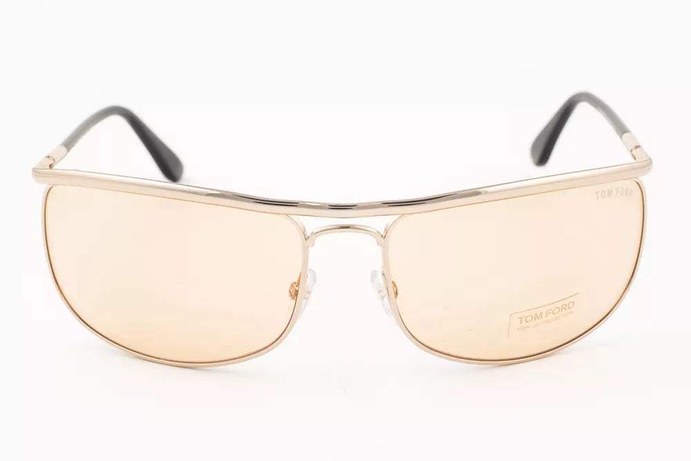 Tom Ford TF418 28E Ryder - Shiny Rose Gold-Brown by Tom Ford for Men - 68-18-125 mm Sunglasses