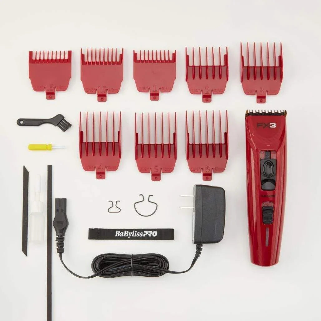 BaByliss Pro Red FX3 High Torque Cordless Clipper