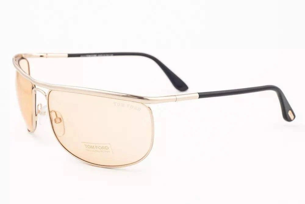 Tom Ford TF418 28E Ryder - Shiny Rose Gold-Brown by Tom Ford for Men - 68-18-125 mm Sunglasses