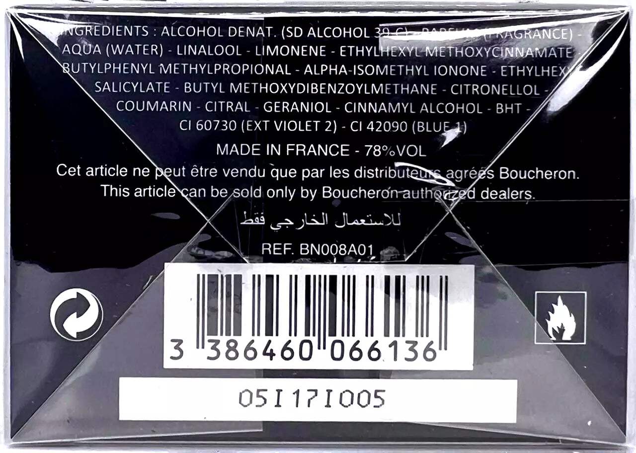 Quatre by Boucheron for Men - 3.3 oz EDT Spray