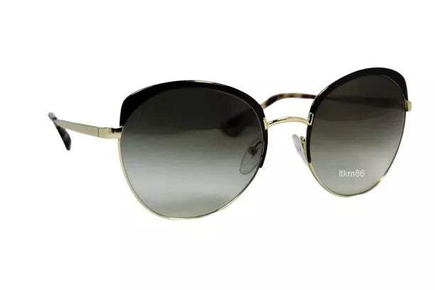 Prada SPR 54S QE3-0A7 - Black-Pale Gold-Grey Gradient by Prada for Women - 59-20-140 mm Sunglasses