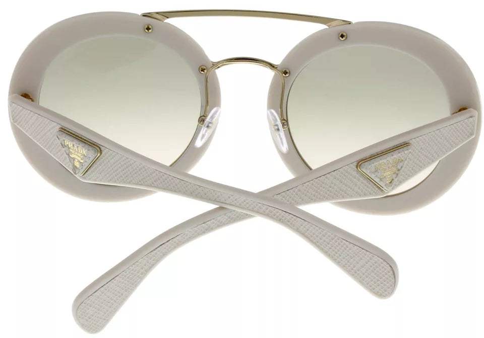 Prada SPR 15S UP-3H2 - Ivory-Light Brown Gradient Light Green by Prada for Women - 53-25-140 mm Sunglasses