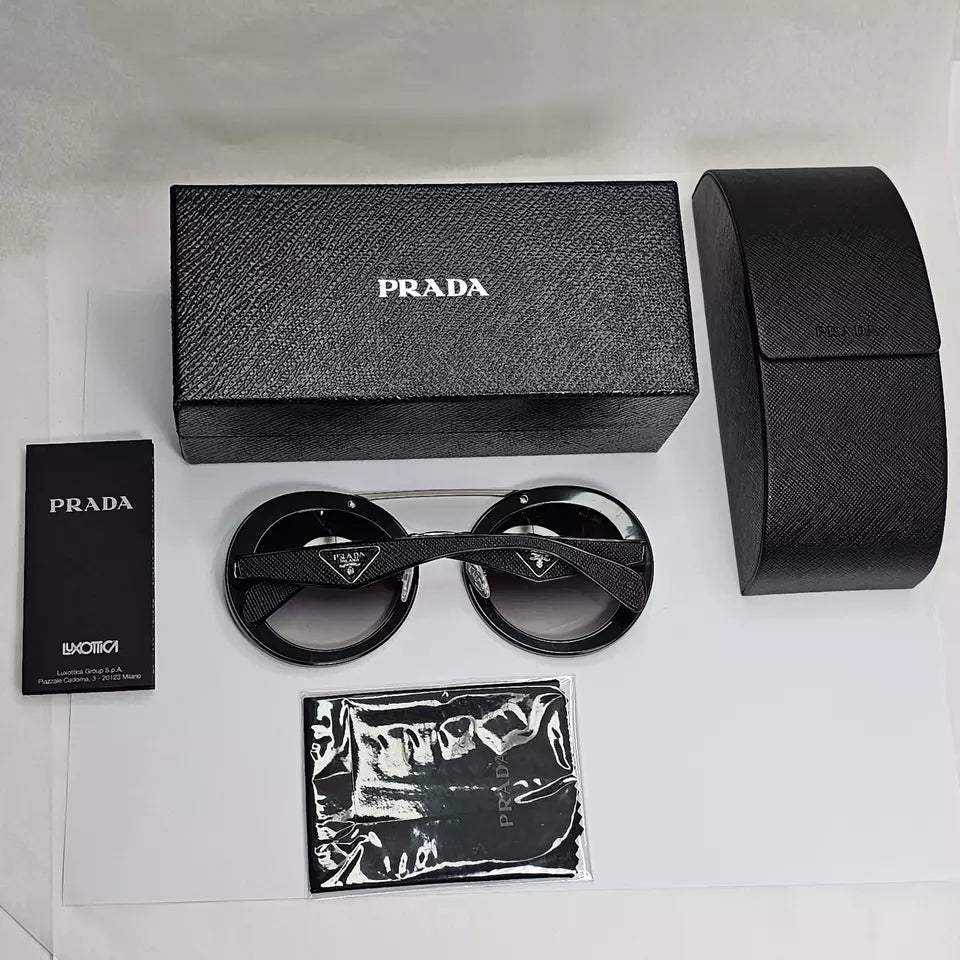 Prada SPR 15S 1AB-0A7 - Black-Grey Gradient by Prada for Women - 53-25-140 mm Sunglasses