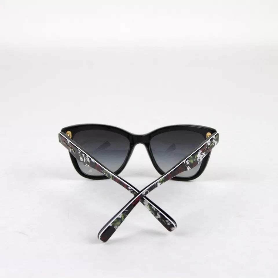 Dolce and Gabbana DG 4237 3019-8G - Top Print Rose-Black-Grey Gradient by Dolce and Gabbana for Women - 47-15-130 mm Sunglasses