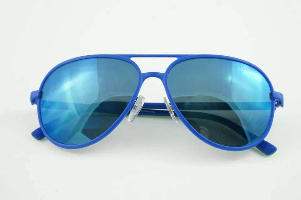 Polo Ralph Lauren PH 3102 9318-55 - Matte Royal Blue-Blue by Ralph Lauren for Men - 59-15-145 mm Sunglasses