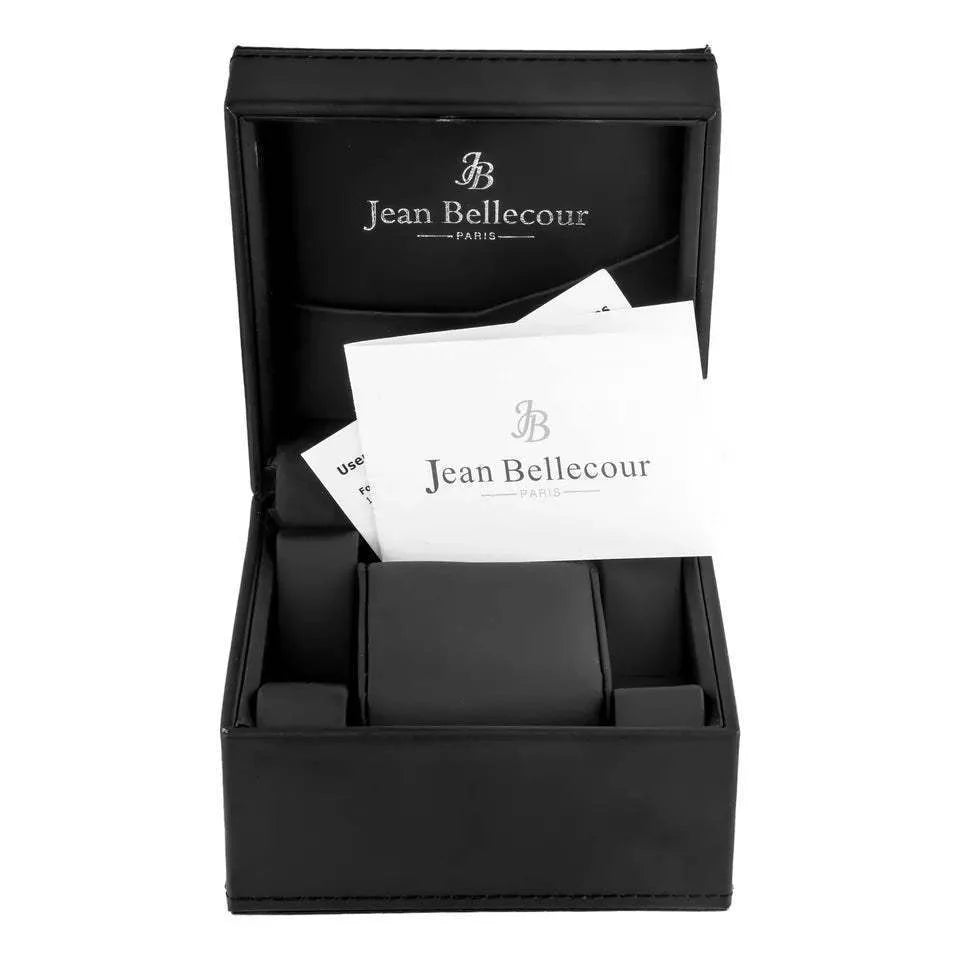 REDS29 Silver/Blue Leather Strap Watch by Jean Bellecour for Men - 1 Pc Watch