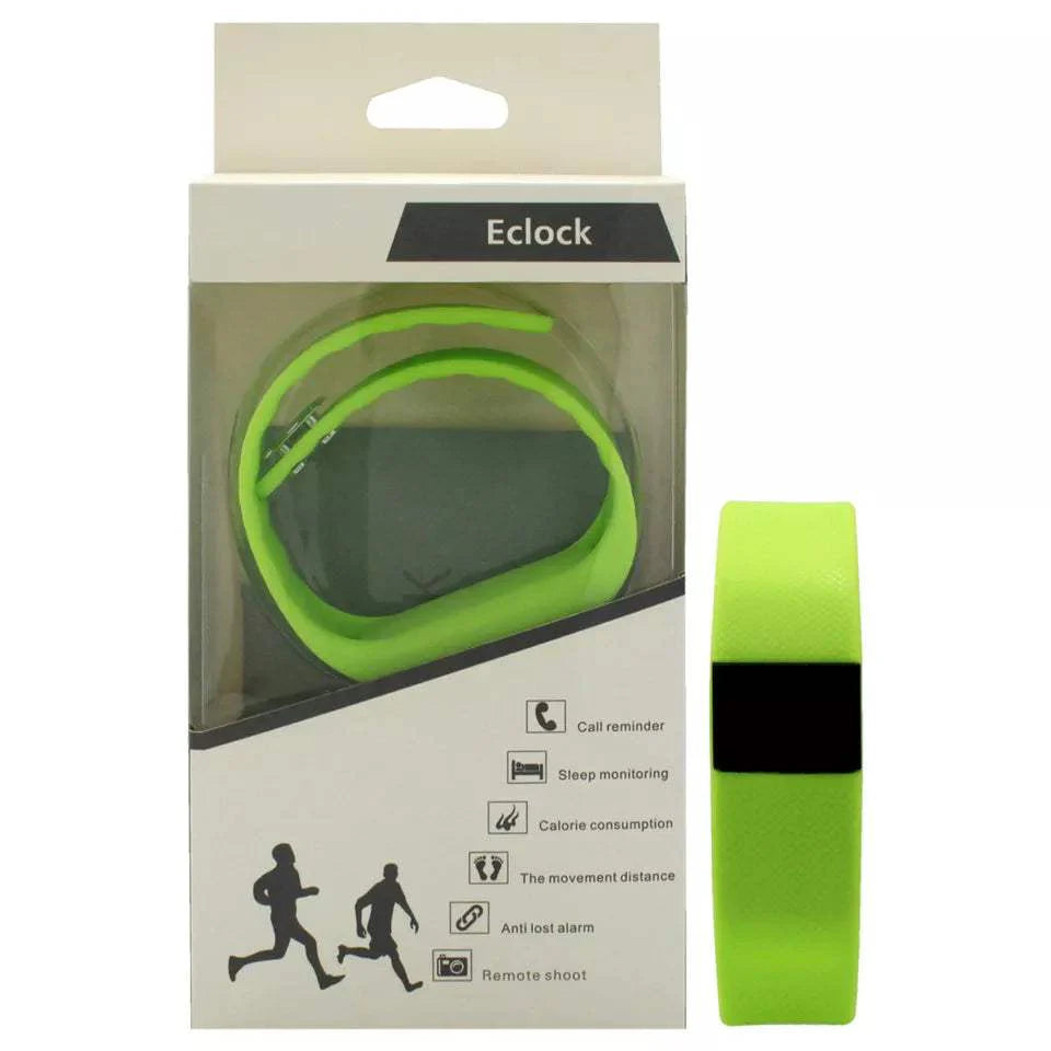 EK-H5 Health Sports Green Silicone Bracelet by Eclock for Unisex - 1 Pc Bracelet