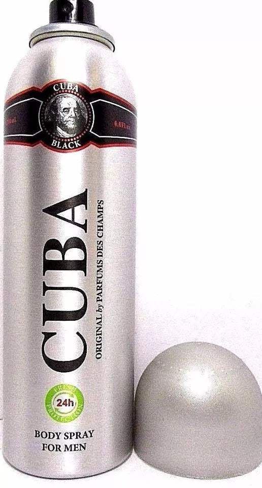 Cuba Black by Cuba for Men - 6.6 oz Body Spray