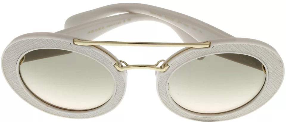 Prada SPR 15S UP-3H2 - Ivory-Light Brown Gradient Light Green by Prada for Women - 53-25-140 mm Sunglasses