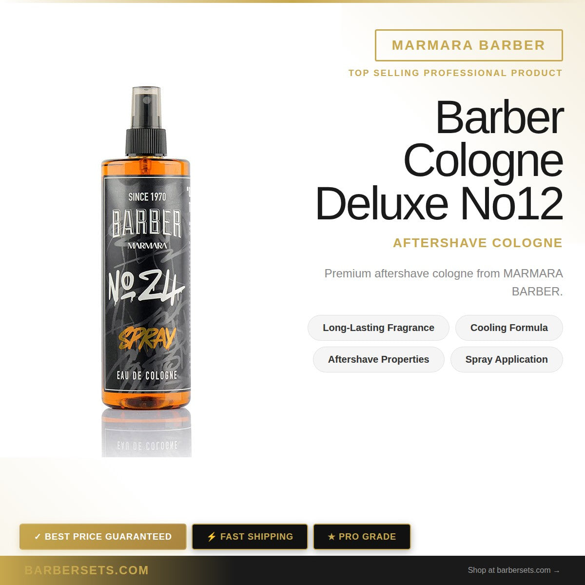 MARMARA BARBER Barber Cologne Deluxe 400ml No12