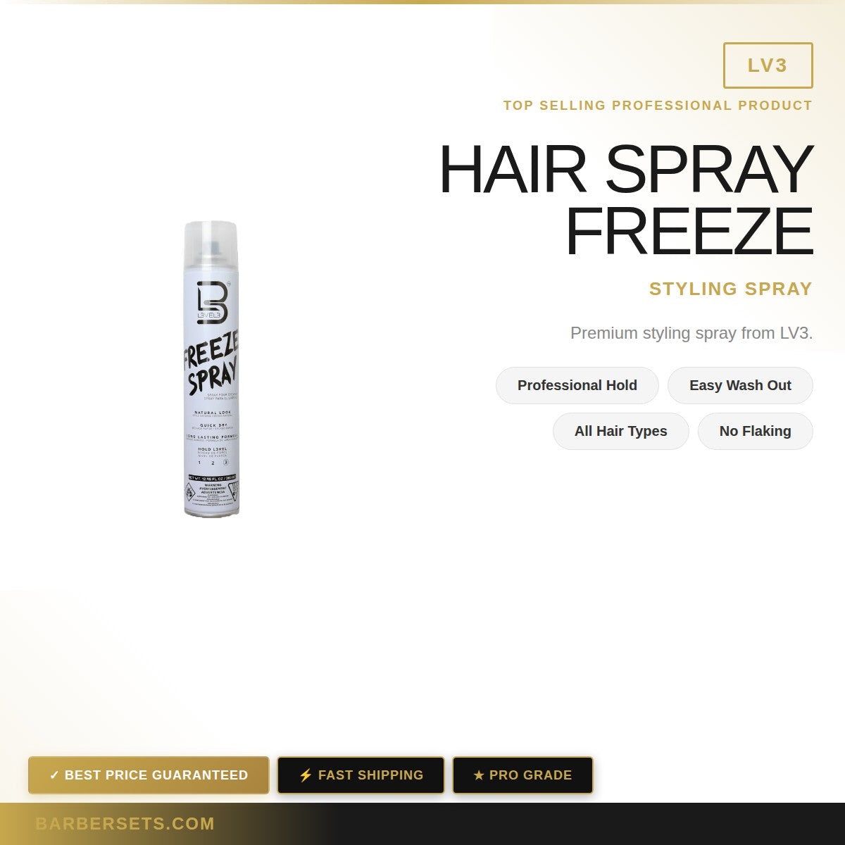 LV3 HAIR SPRAY FREEZE 100ML