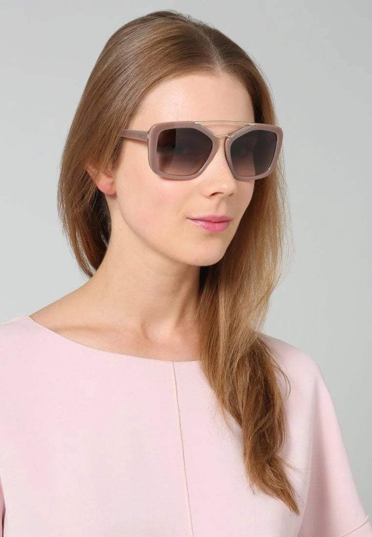 Prada SPR 24R UED-3H2 - Opal Brown Beige-Light Brown Gradient Light Green by Prada for Women - 56-17-140 mm Sunglasses